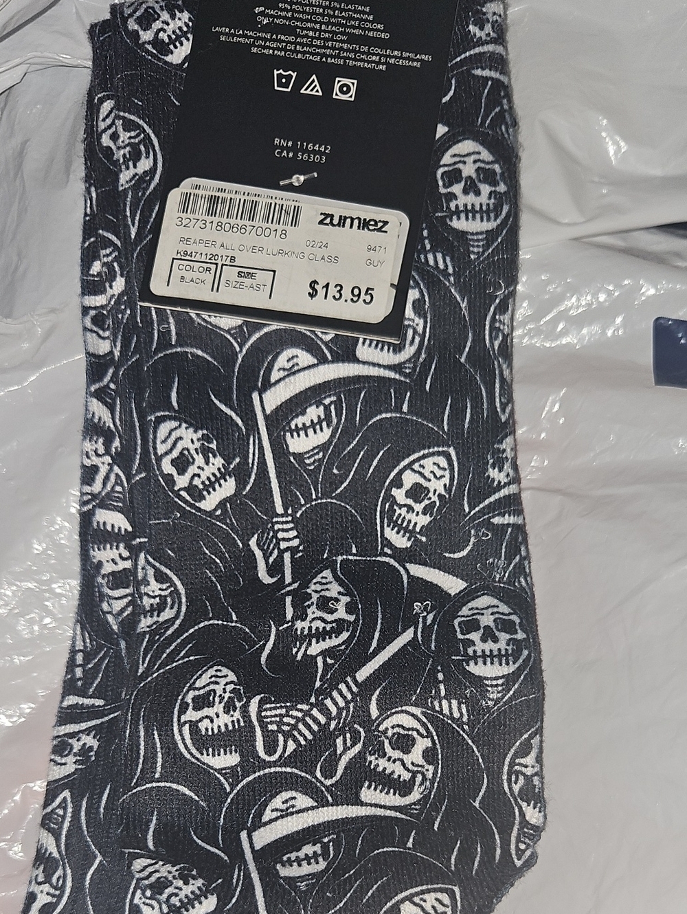 Grin Reaper Crew Socks